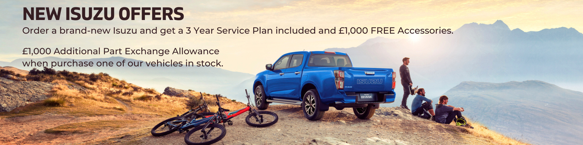 New ISUZU Pickups for sale at Livery Dole Ltd